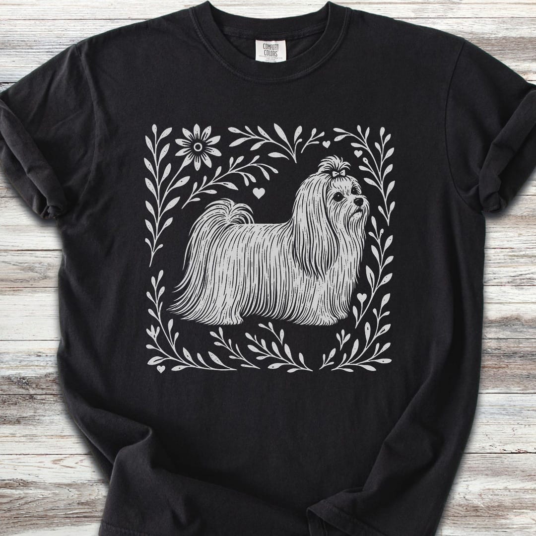 Maltese Linocut - Black