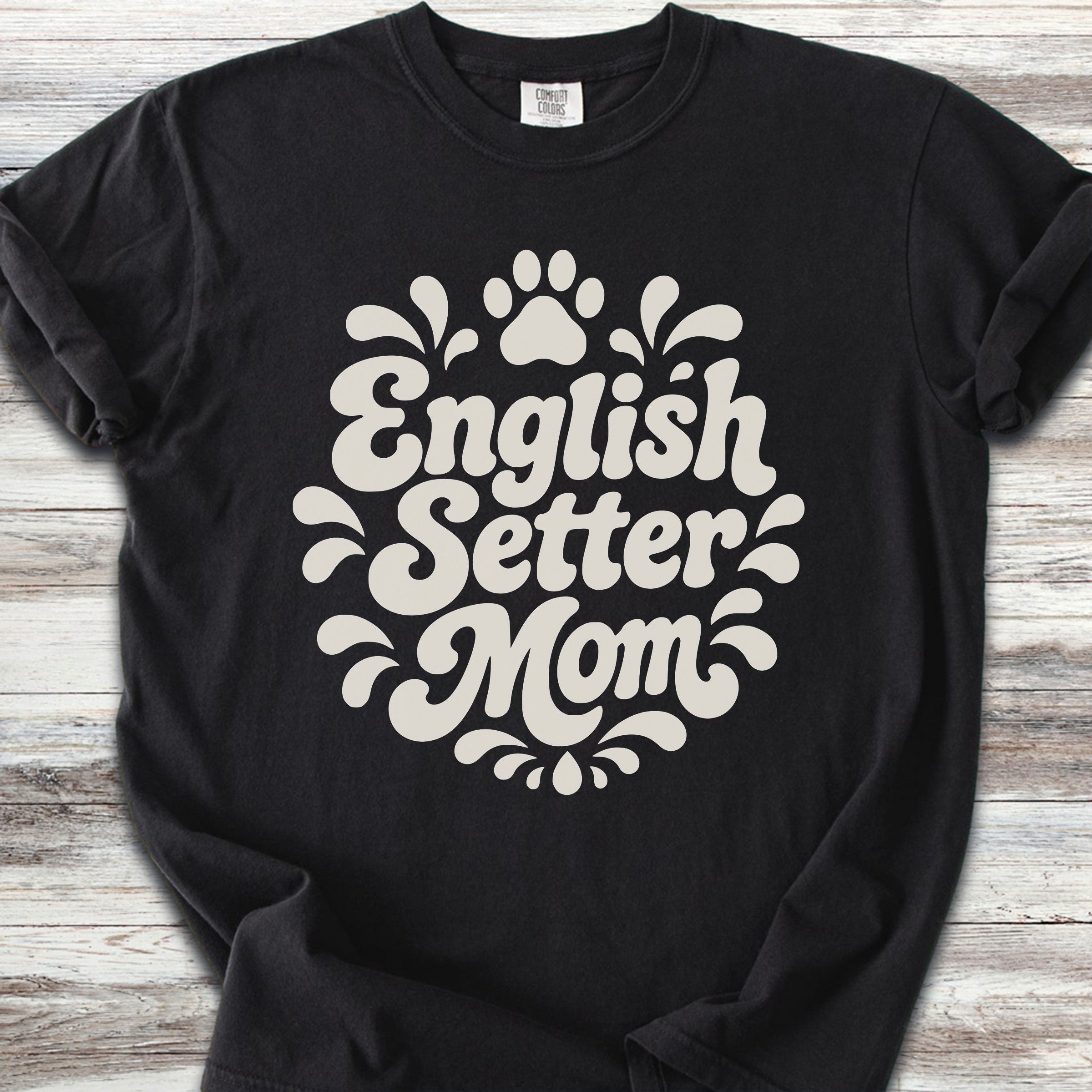 English Setter Groovy Mom - Black