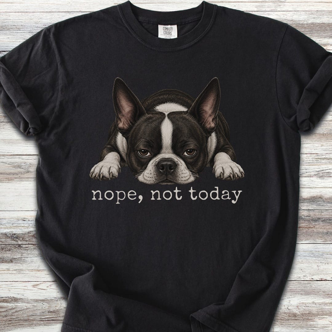 Boston Terrier Nope - Black