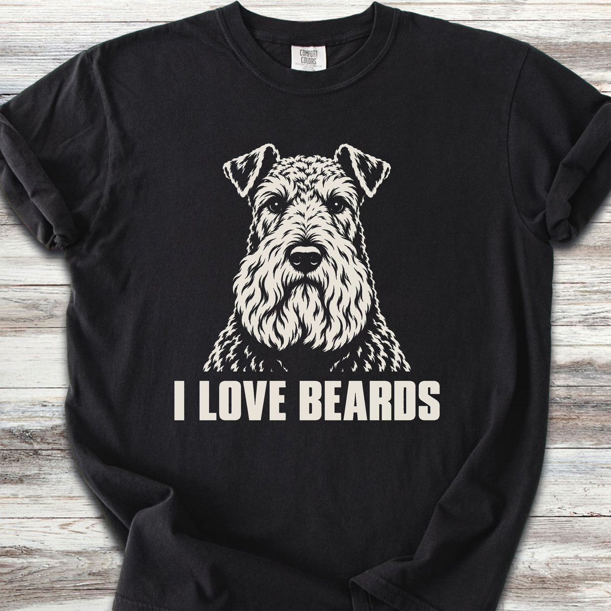 Kerry Blue I Love Beards - Black