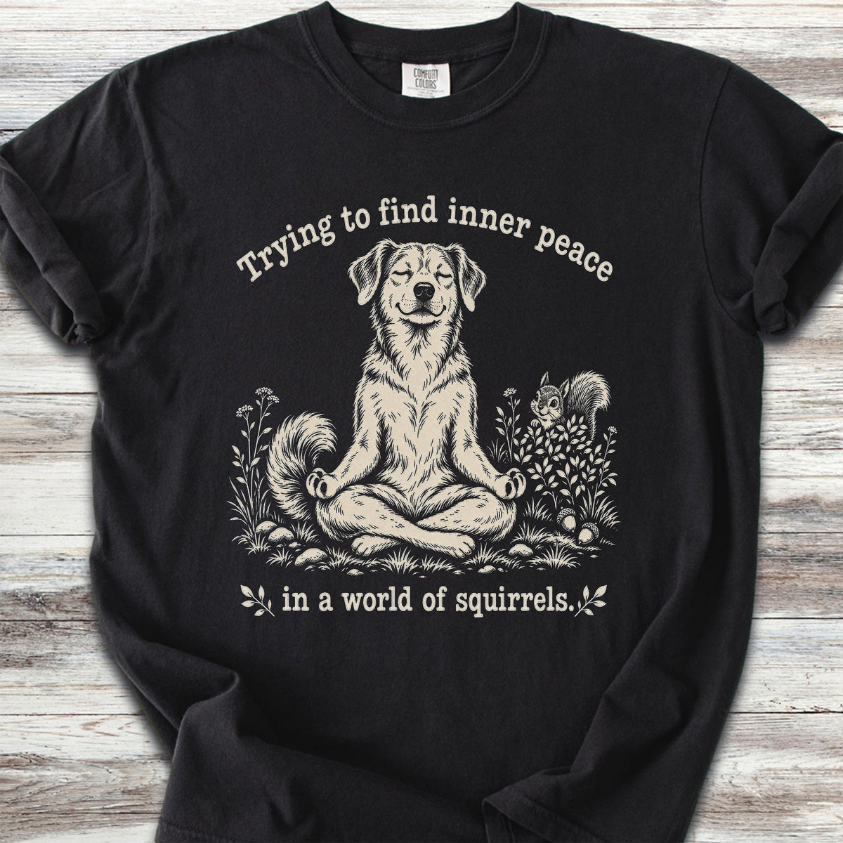 Inner Peace World of Squirrels - Black