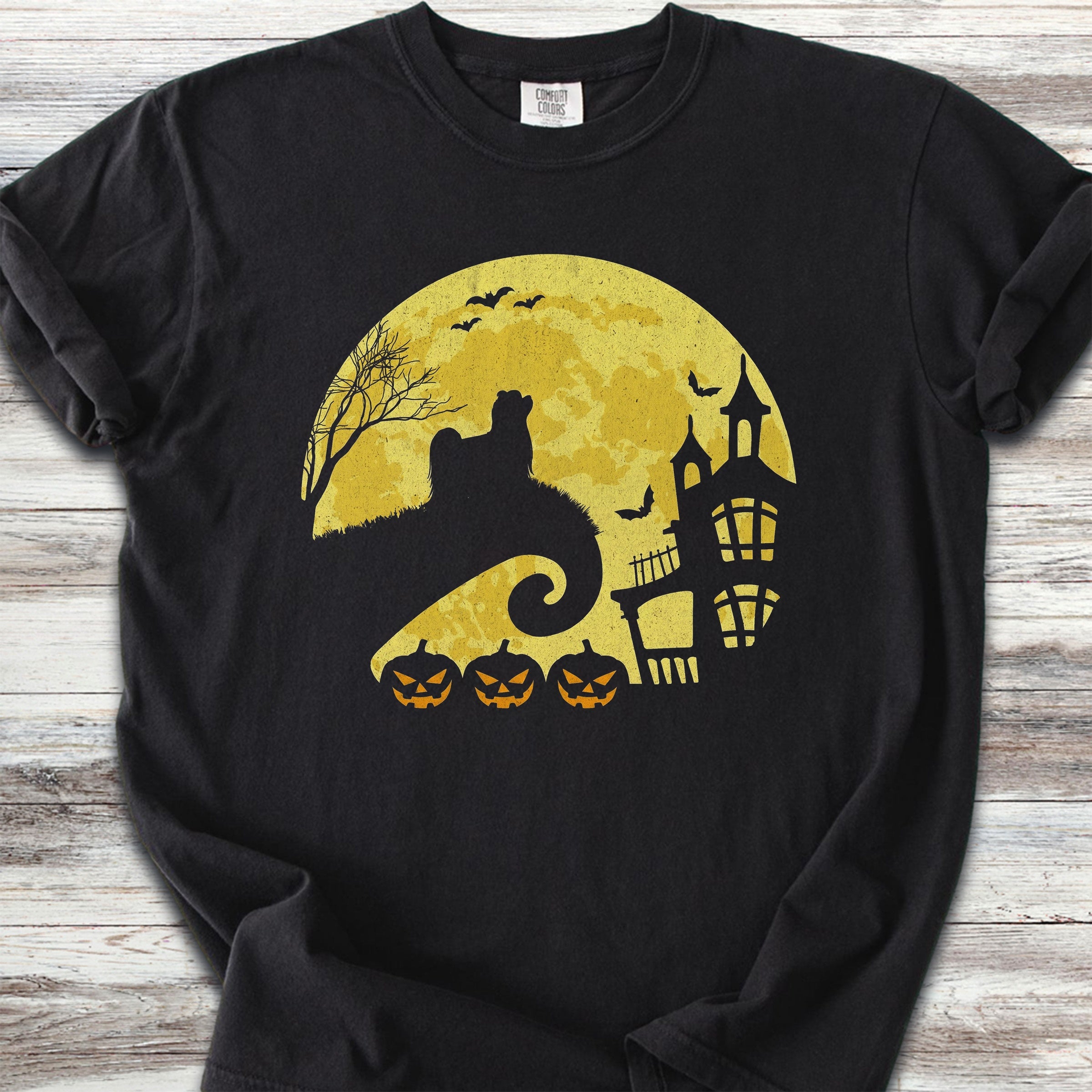 Maltese Halloween Moon - Black