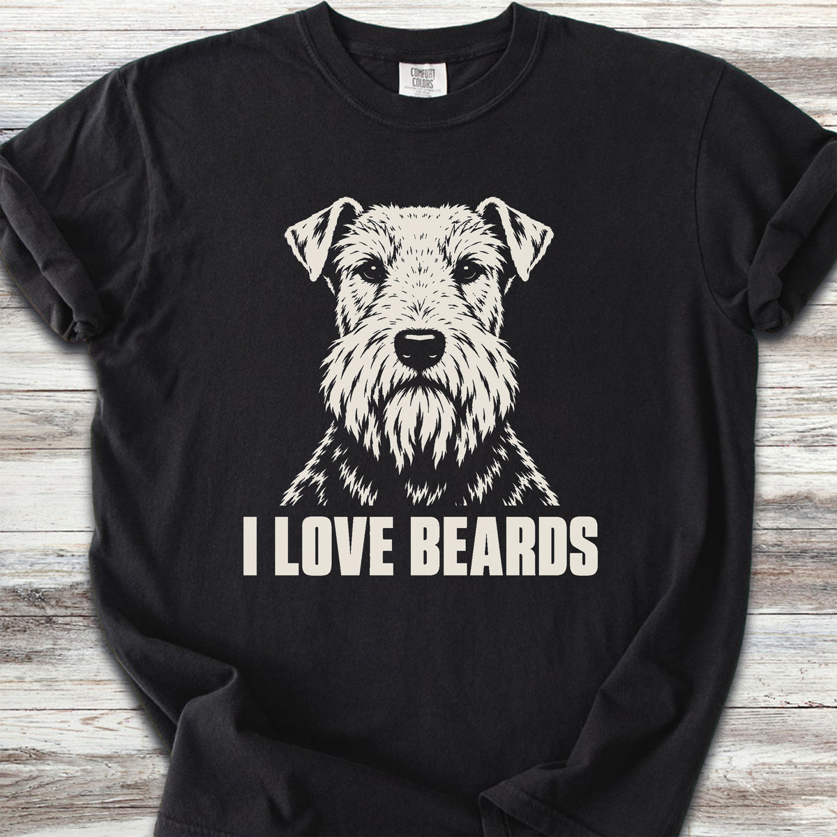 Welsh Terrier I Love Beards - Black