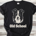 Border Collie Old School - Black