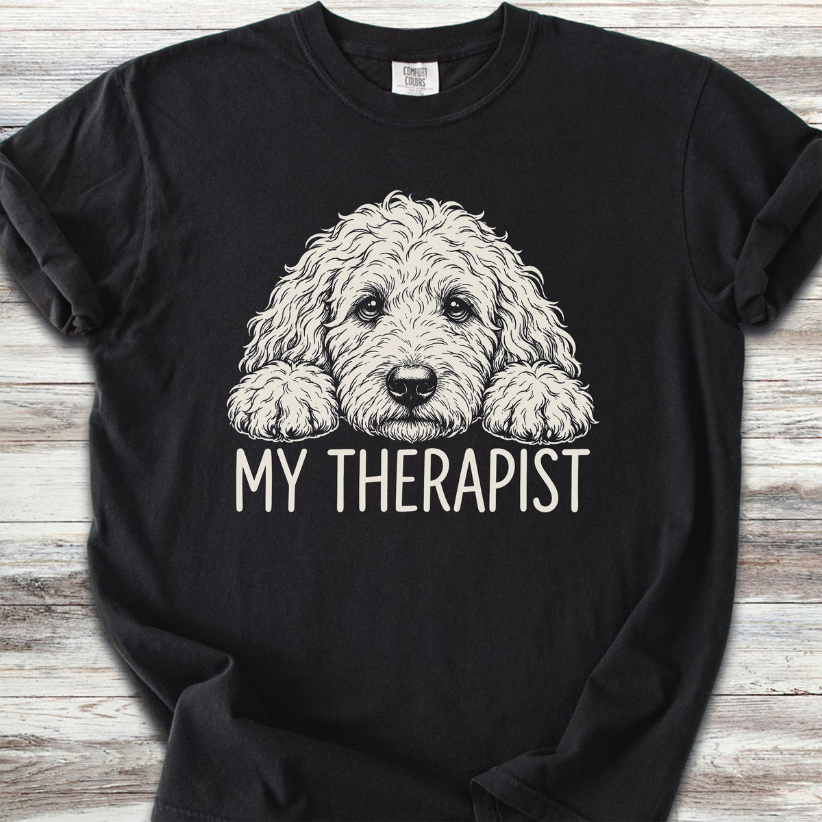 Goldendoodle Therapist - Black