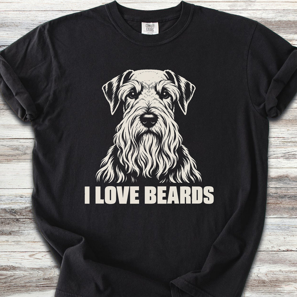 Cesky Terrier I Love Beards - Black