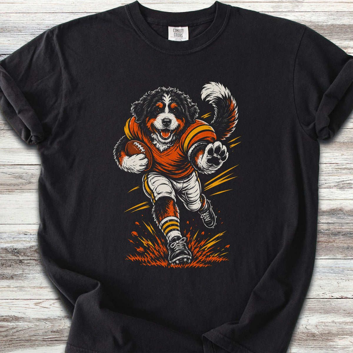 Bernedoodle Football - Black