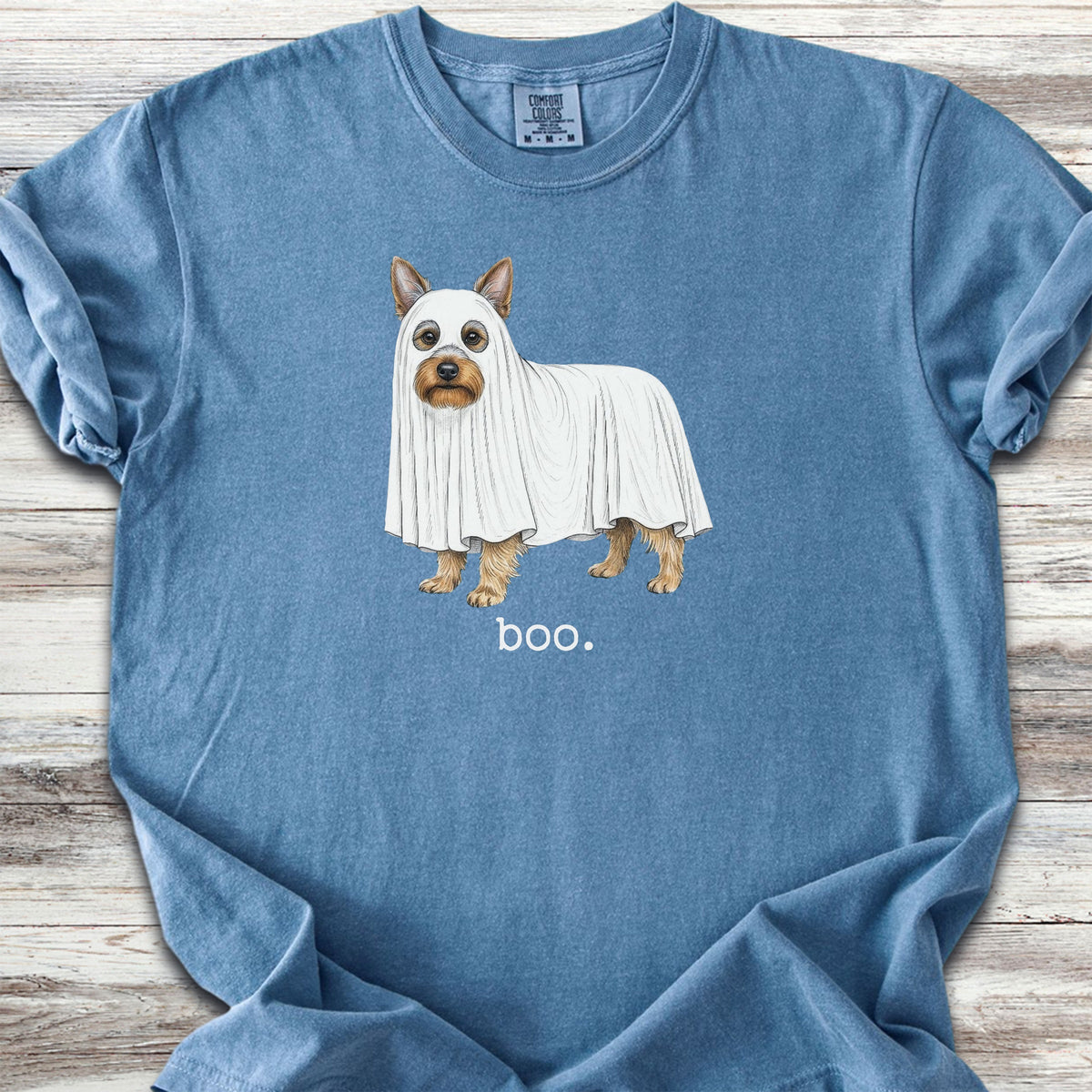Silky Terrier Boo - Blue Jean