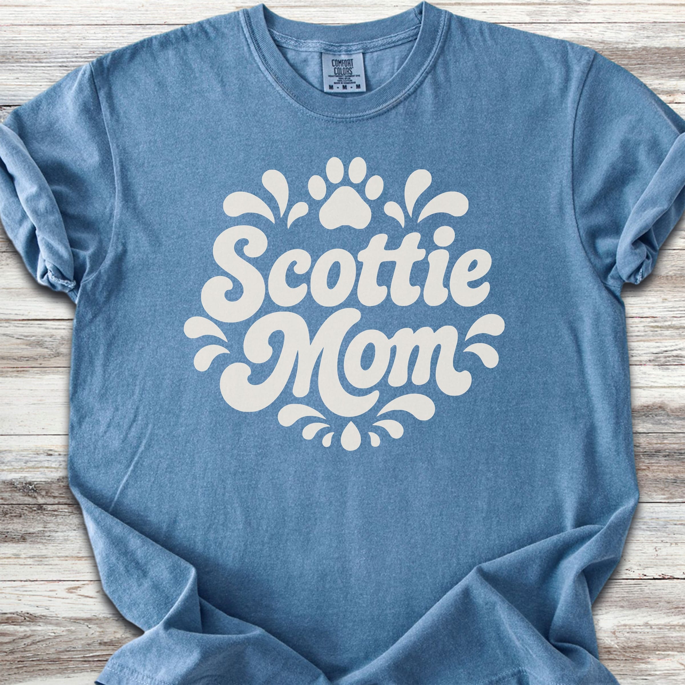 Scottish Terrier Groovy Mom - Blue Jean