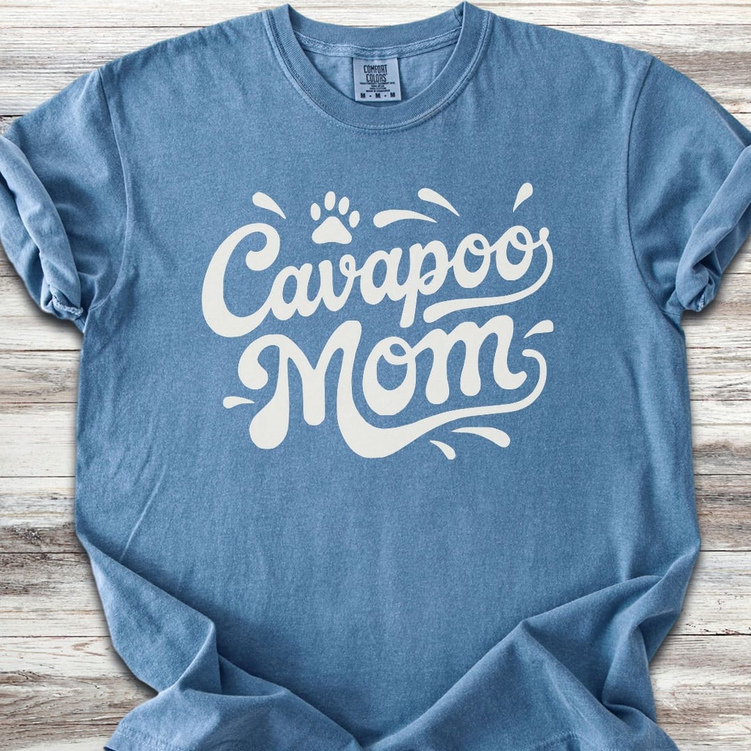 Cavapoo Groovy Mom - Blue Jean