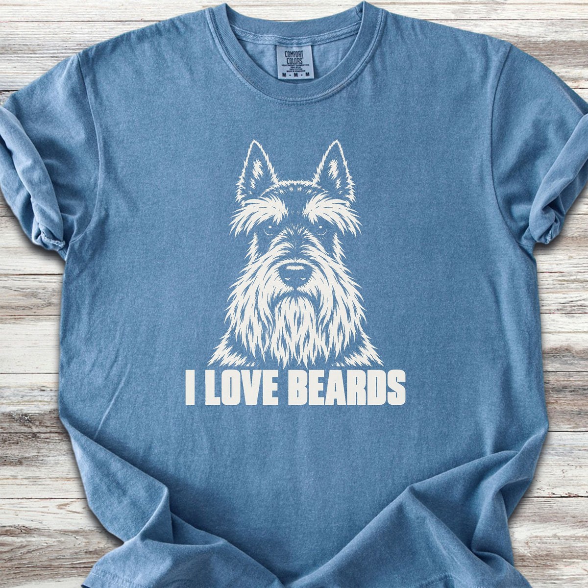 Scottish Terrier I Love Beards - Blue Jean