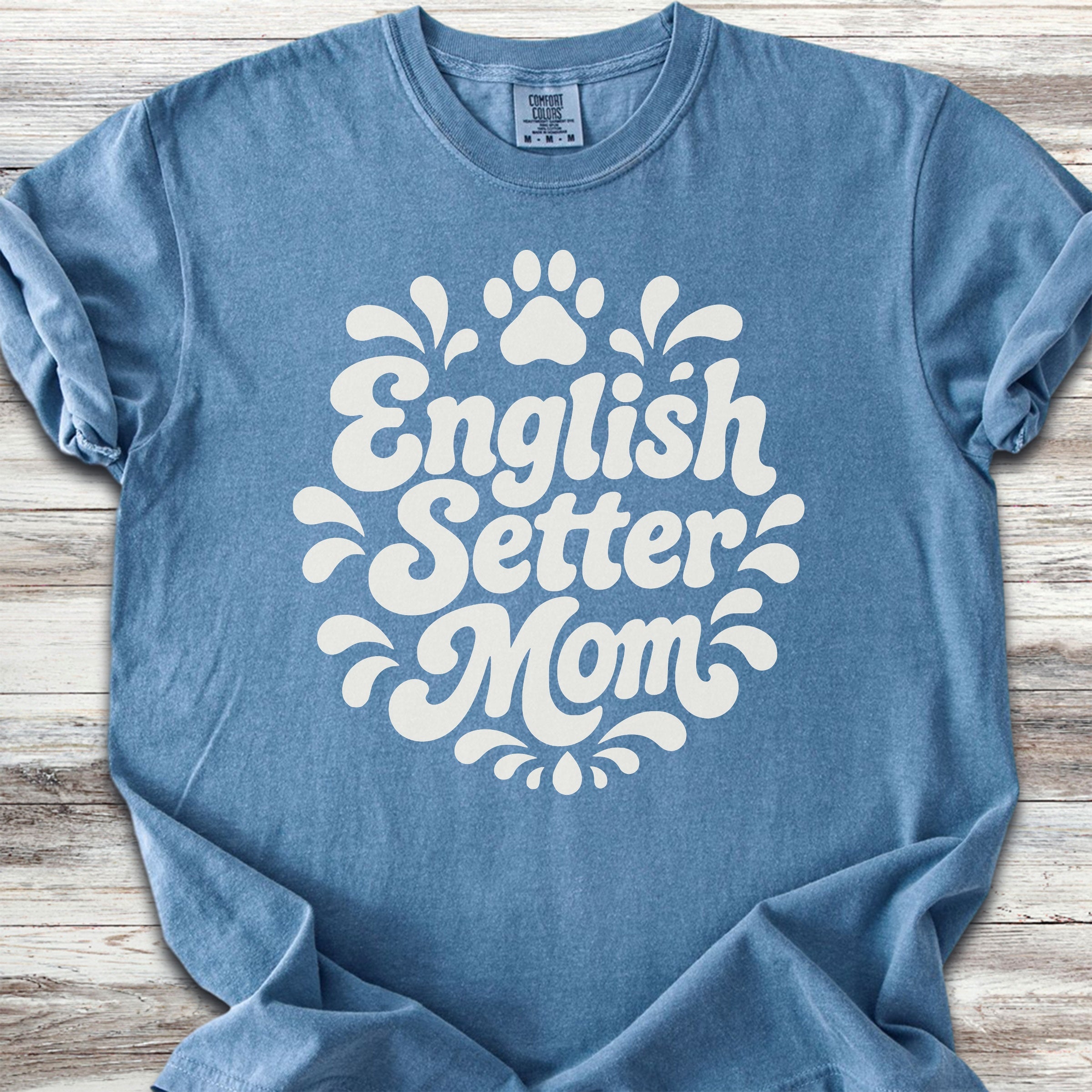 English Setter Groovy Mom - Blue Jean