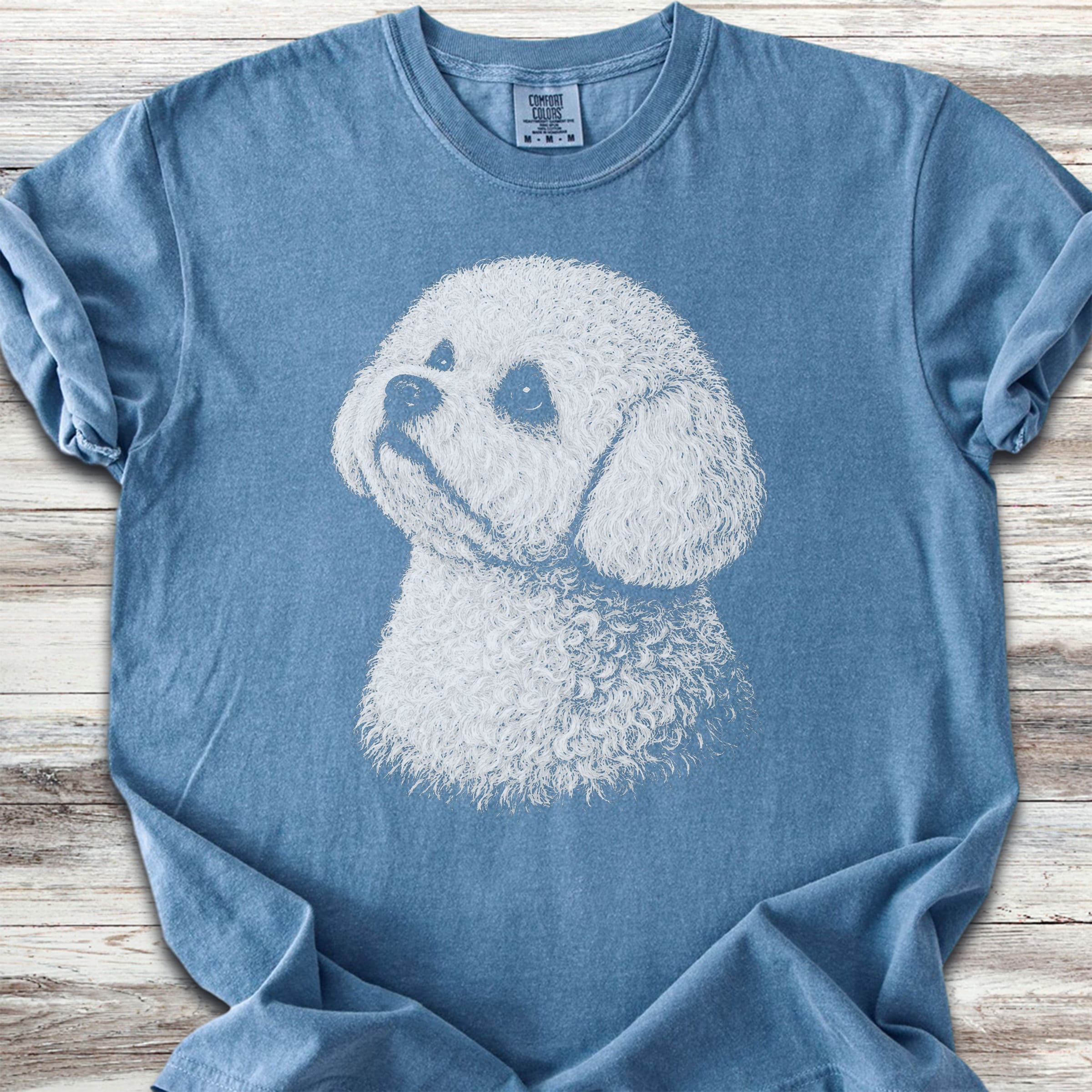 Bichon Frise Loyalty - Blue Jean