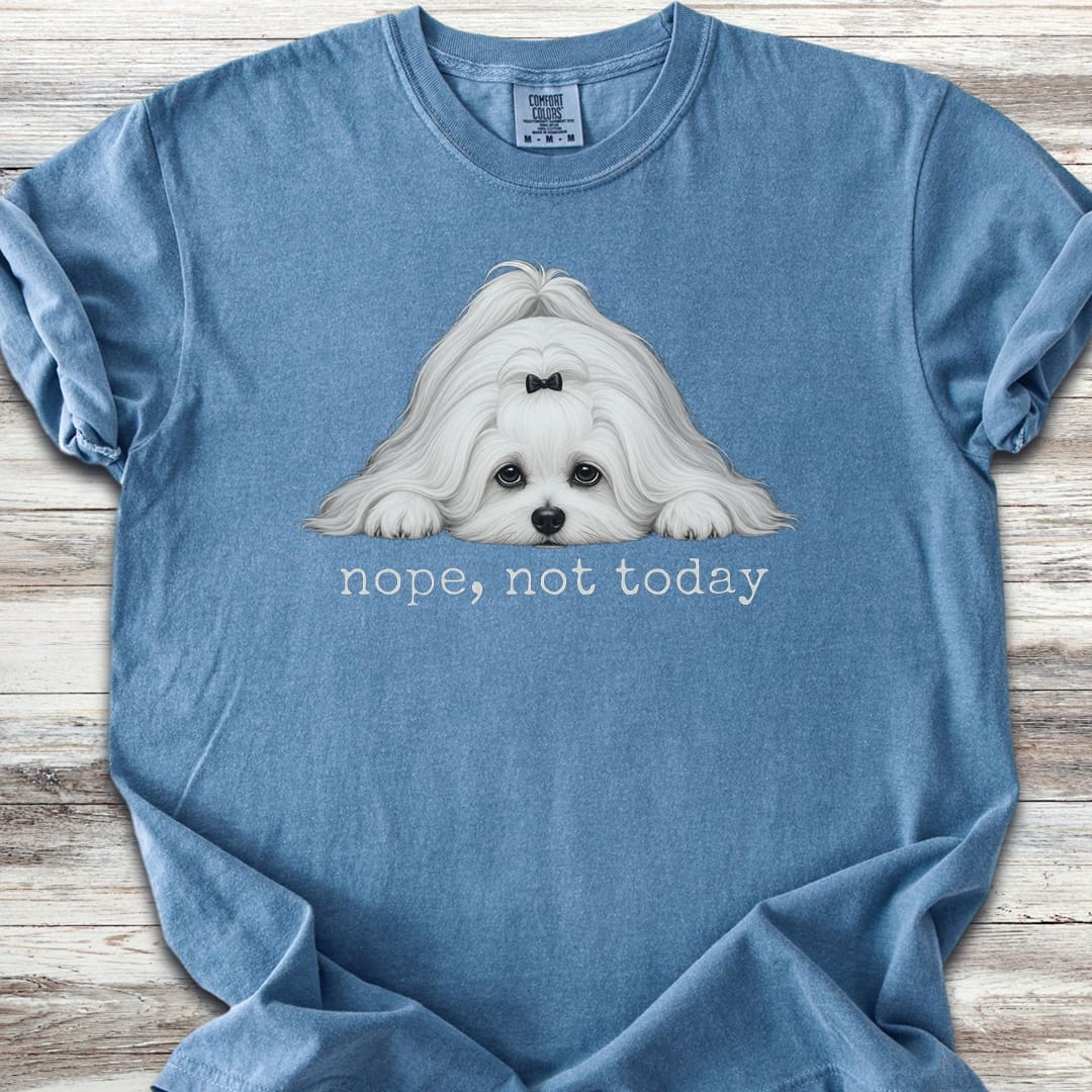 Maltese Nope - Blue Jean