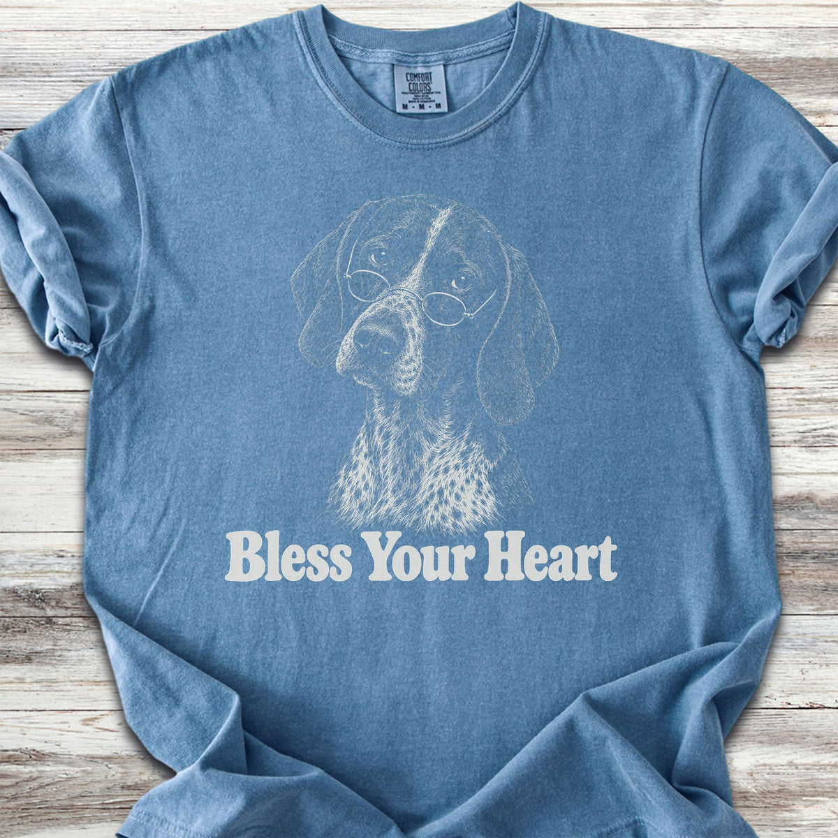 German Shorthaired Pointer Bless Your Heart - Blue Jean