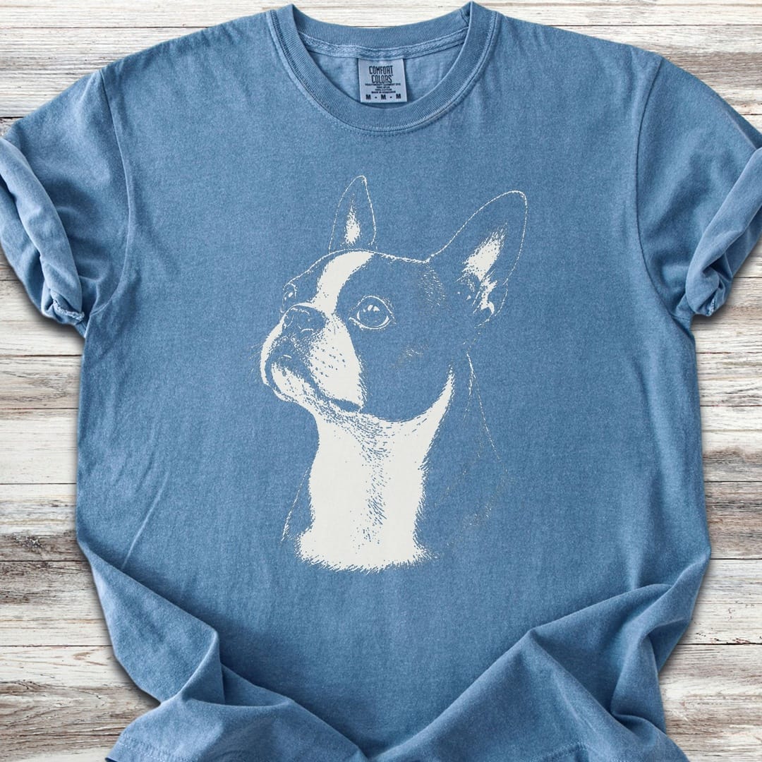 Boston Terrier Loyalty - Blue Jean