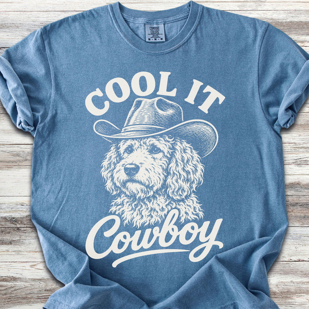 Goldendoodle Cool It - Blue Jean