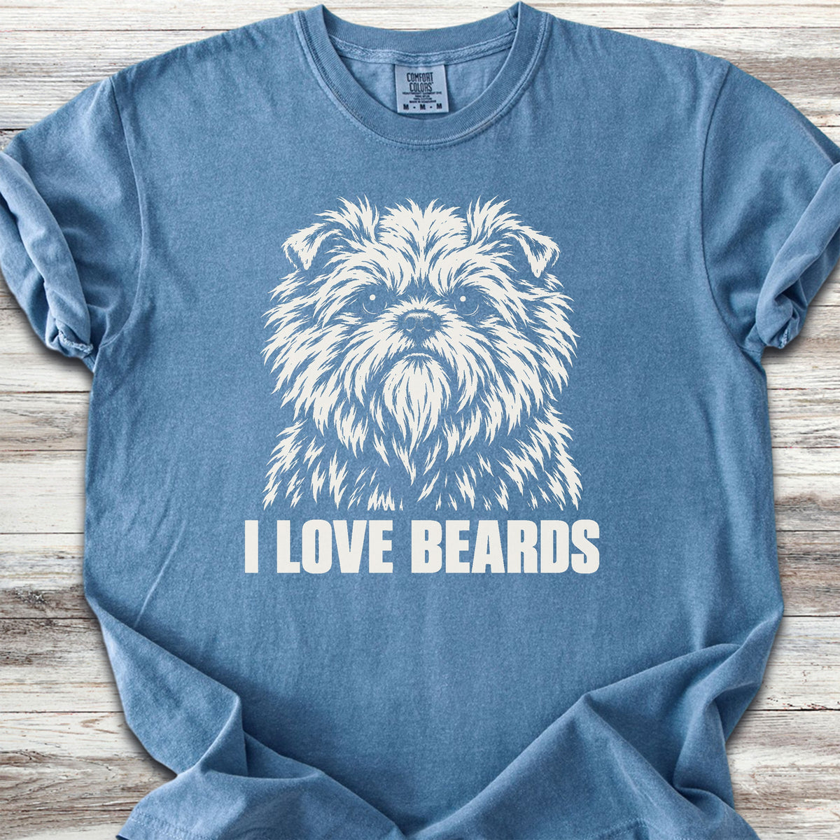 Affenpinscher I Love Beards - Blue Jean