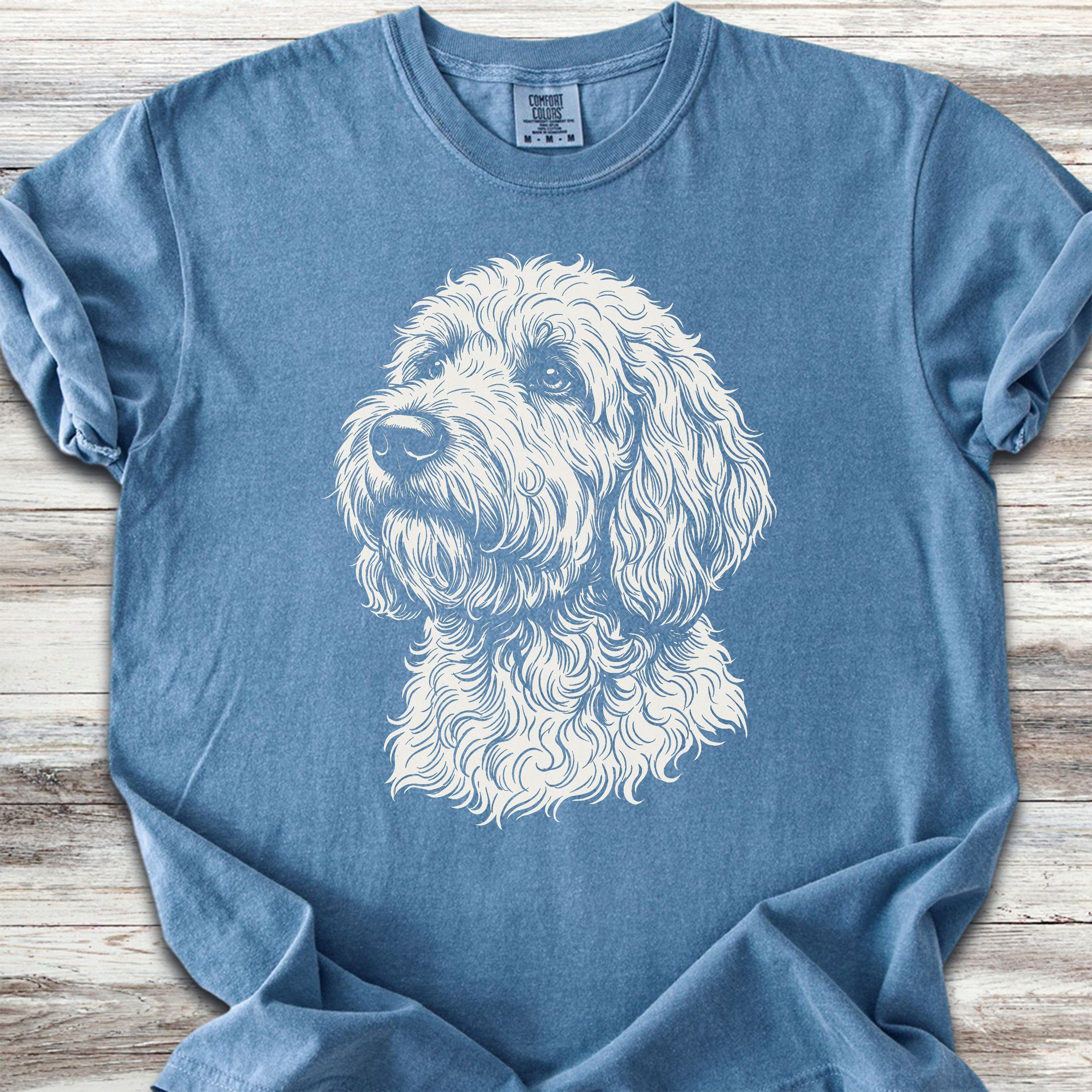 Goldendoodle Loyalty - Blue Jean