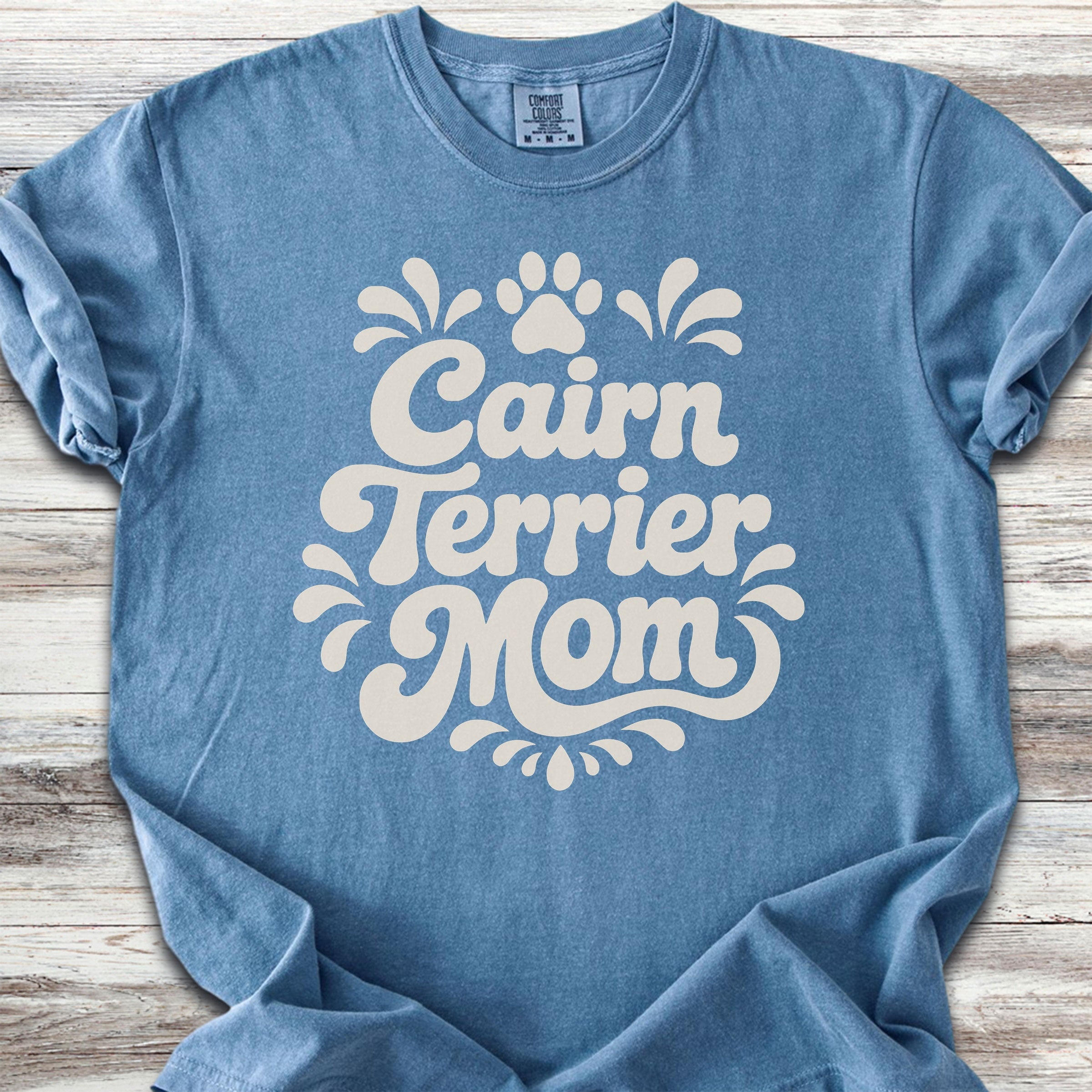 Cairn Terrier Groovy Mom - Blue Jean