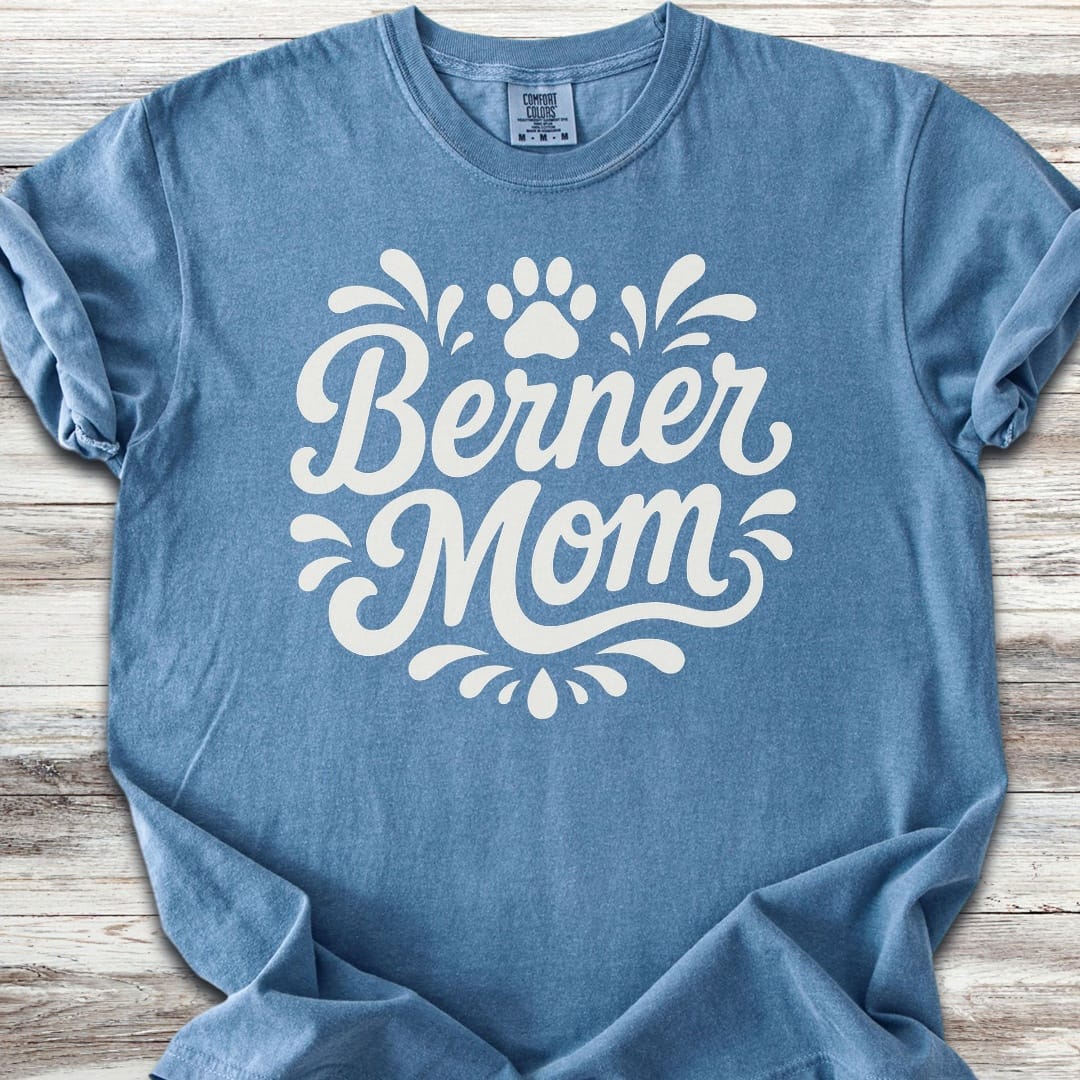 Bernese Mountain Dog Groovy Mom - Blue Jean