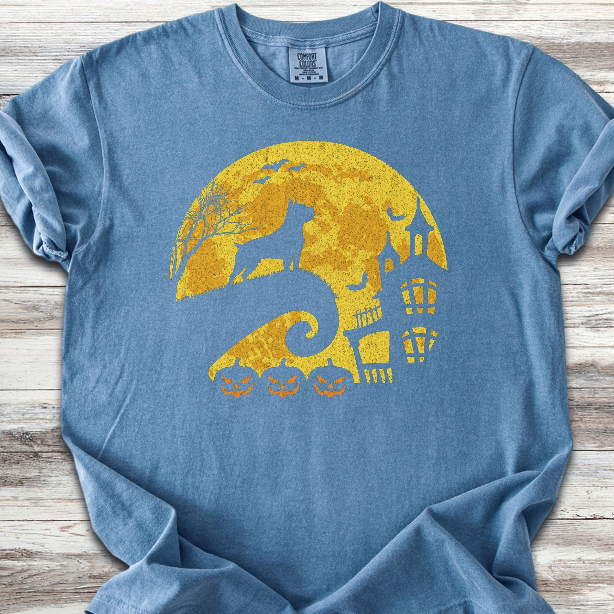 Cane Corso Halloween Moon - Blue Jean