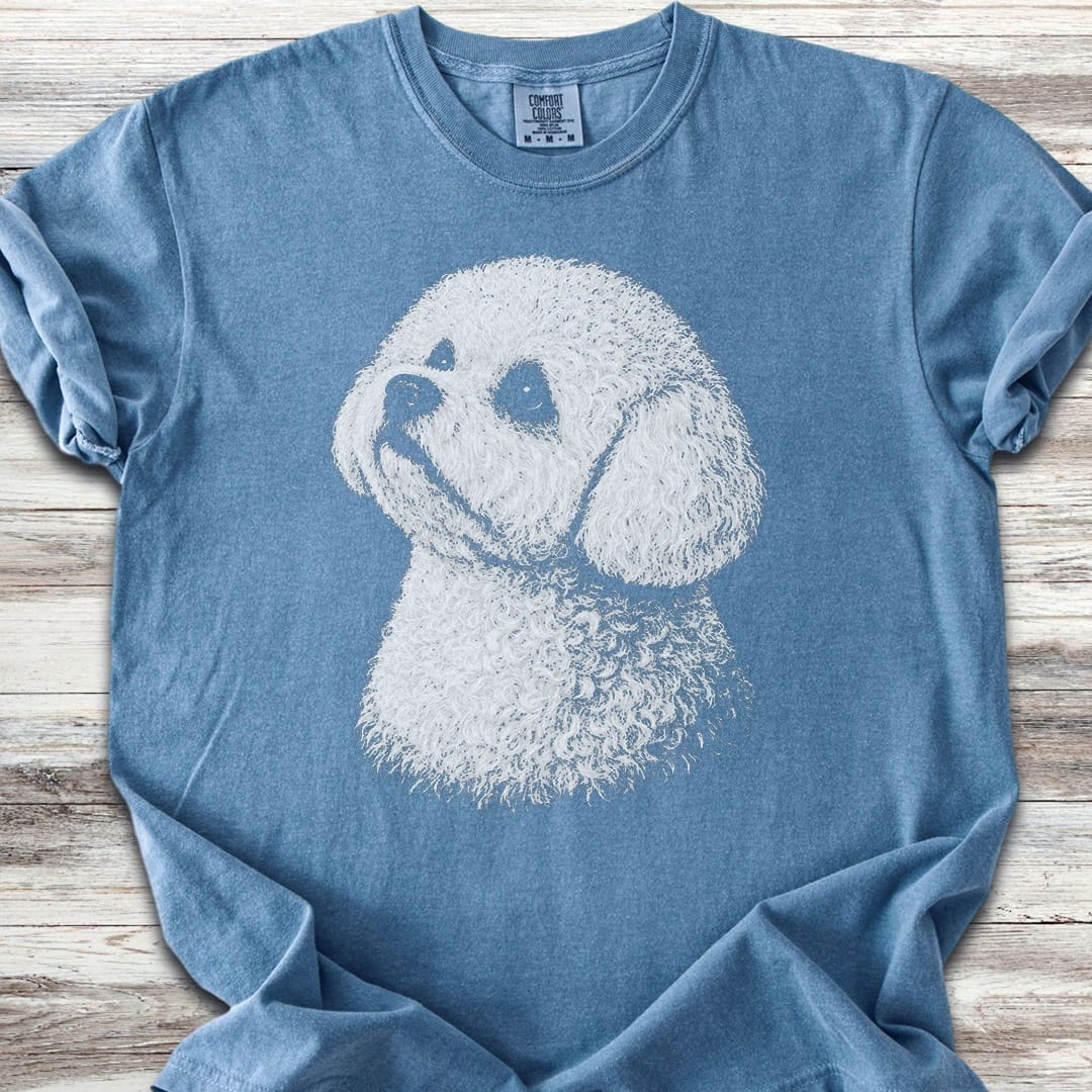 Bichon Frise Loyalty - Blue Jean