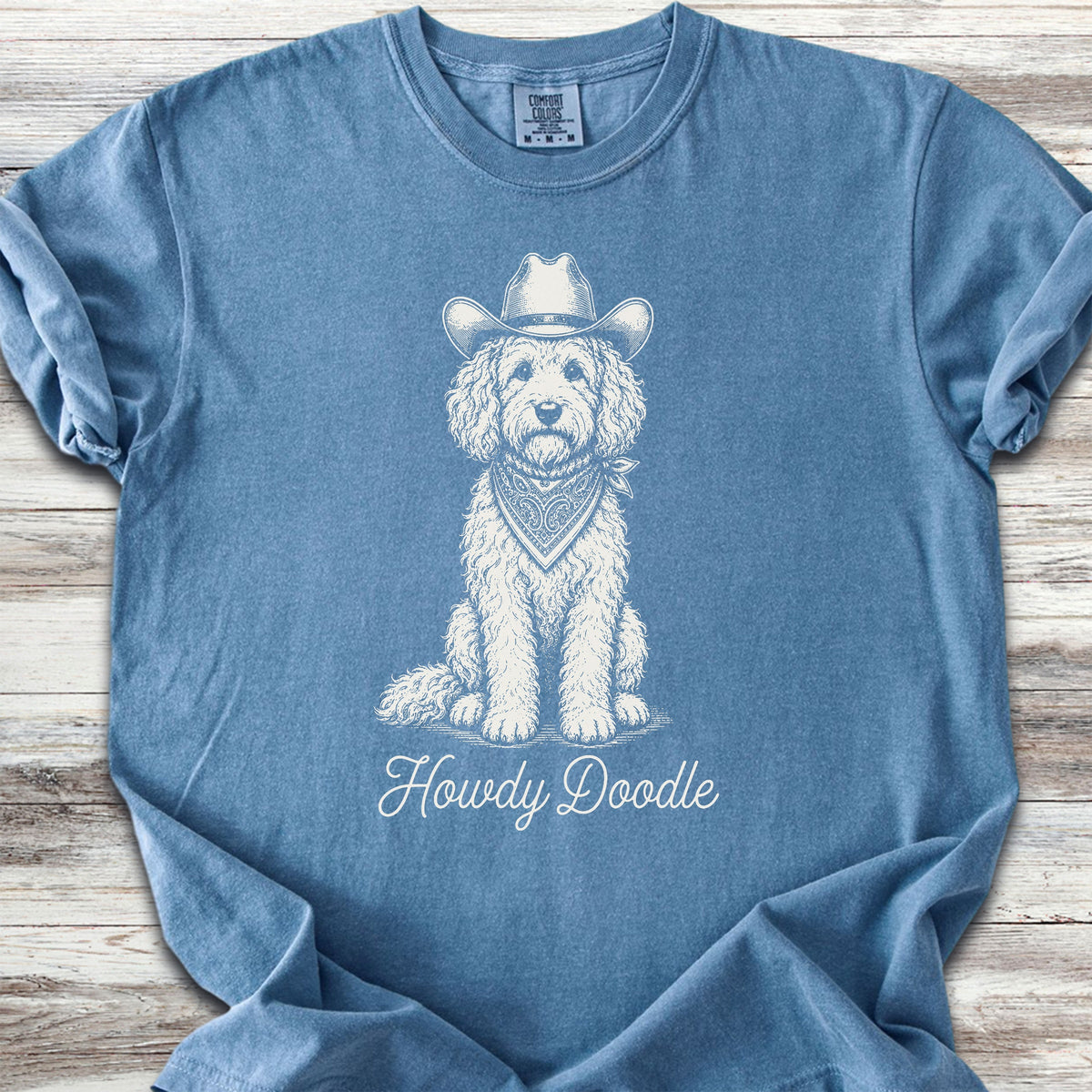 Goldendoodle Howdy Doodle - Blue Jean