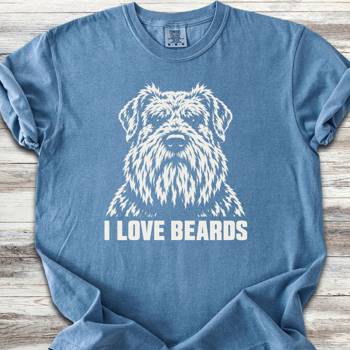 Bouvier I Love Beards - Blue Jean