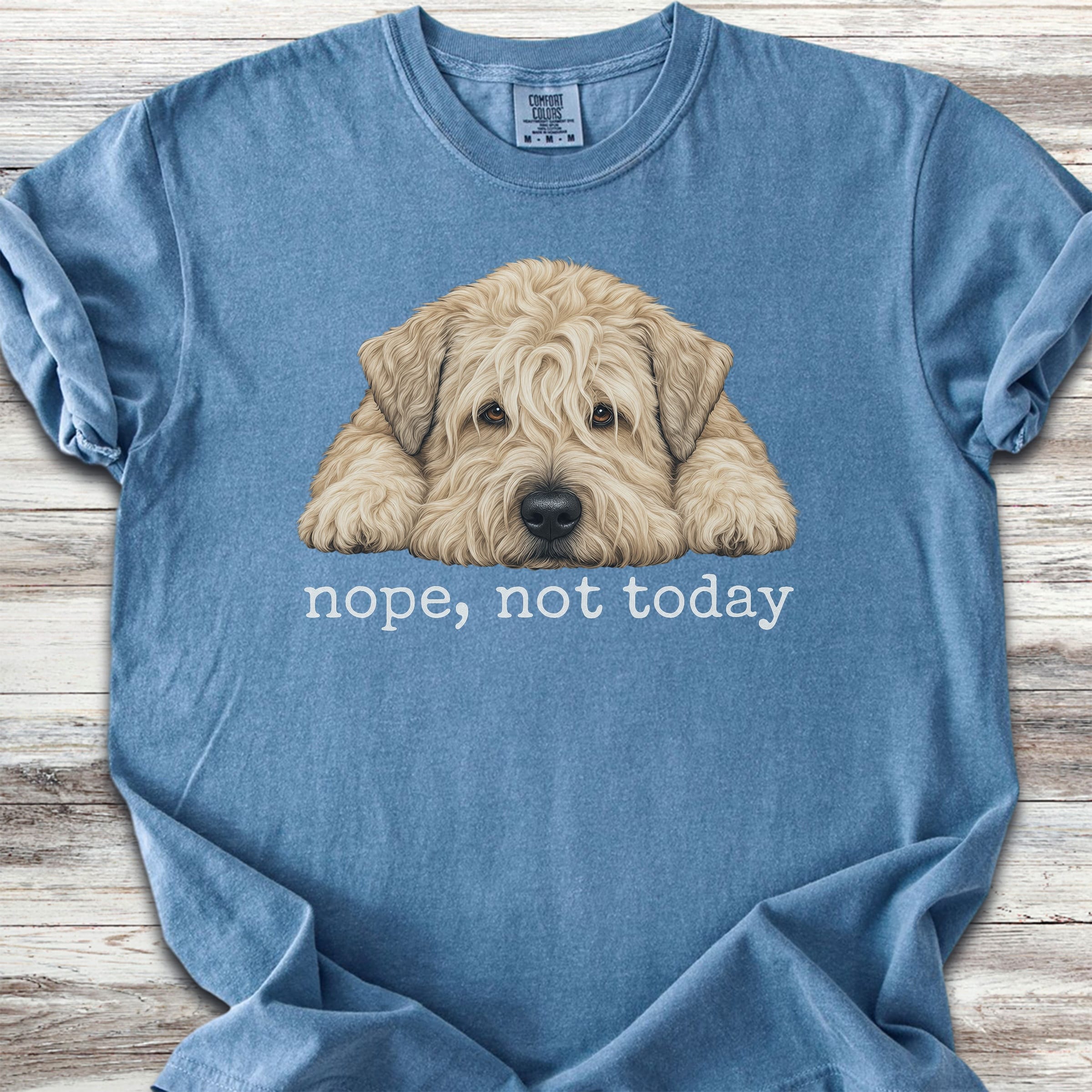 Wheaten Nope - Blue Jean