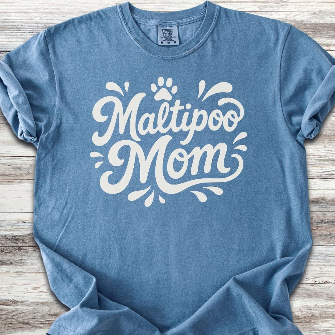 Maltipoo Groovy Mom - Blue Jean