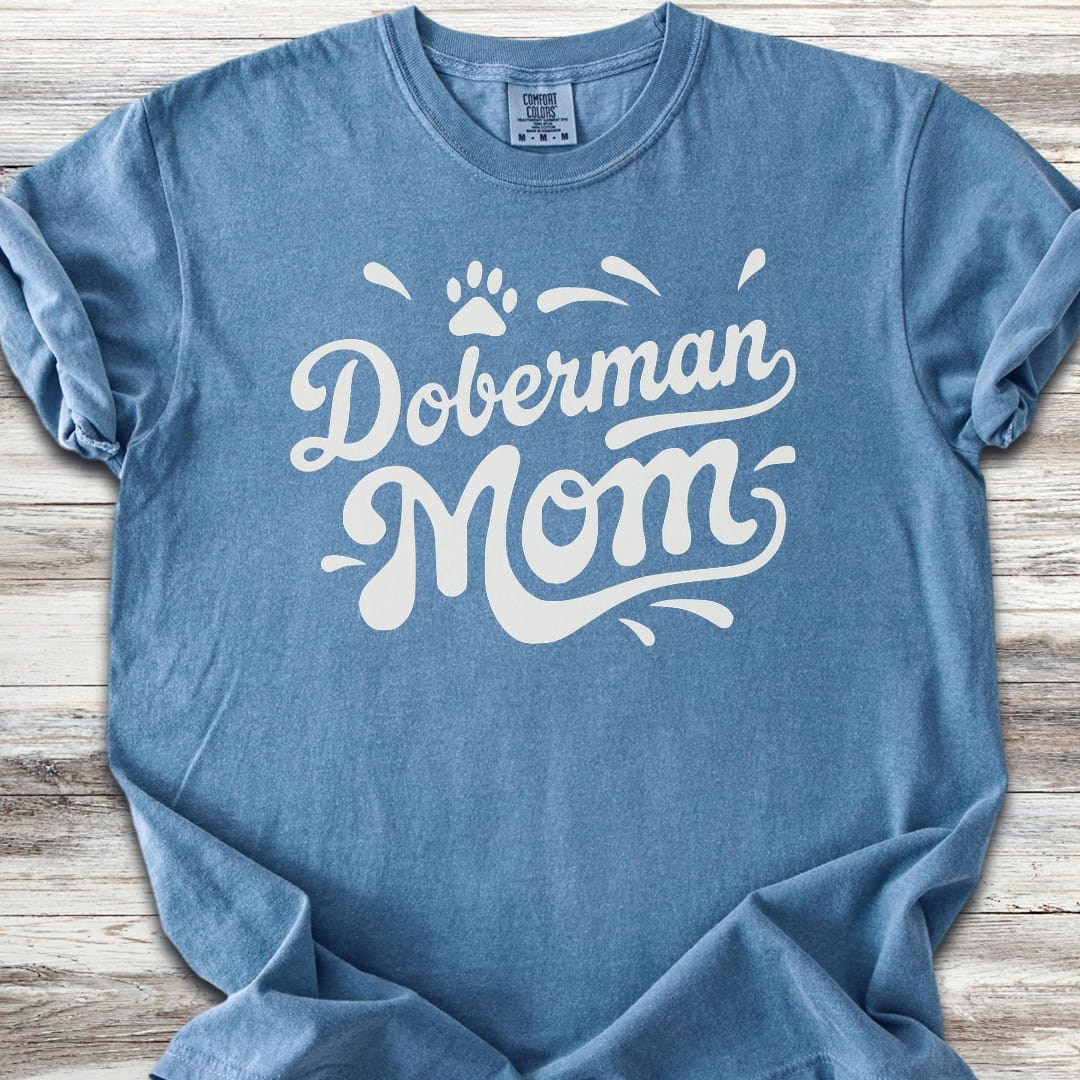 Doberman Groovy Mom - Blue Jean