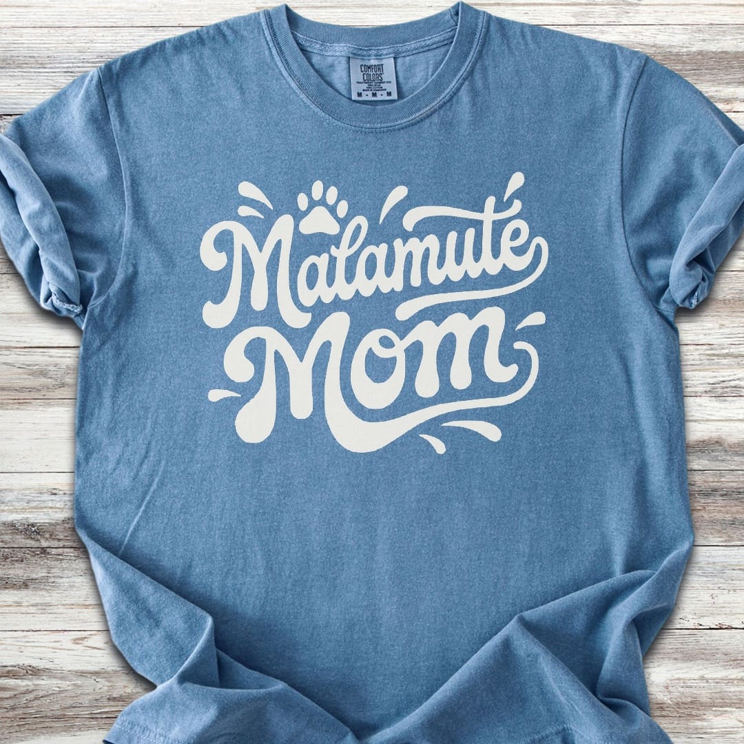 Alaskan Malamute Groovy Mom - Blue Jean