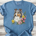 Shetland Sheepdog Blue Merle Spring Portrait - Blue Jean