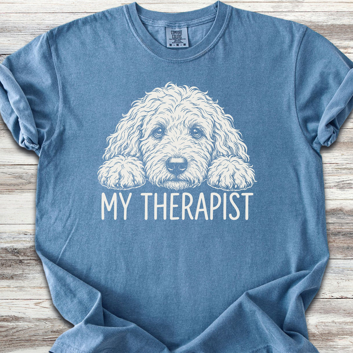 Goldendoodle Therapist - Blue Jean