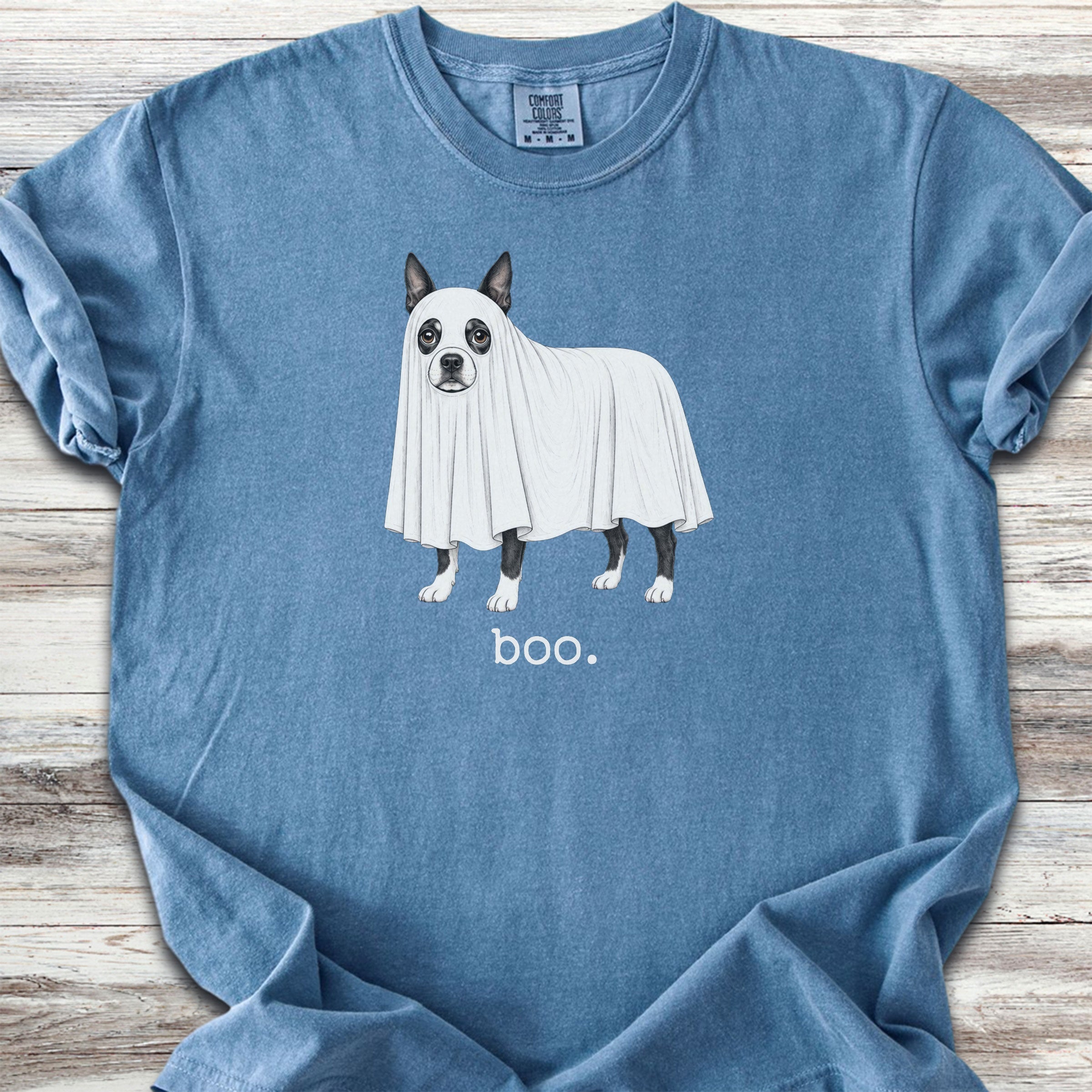 Boston Terrier Boo - Blue Jean