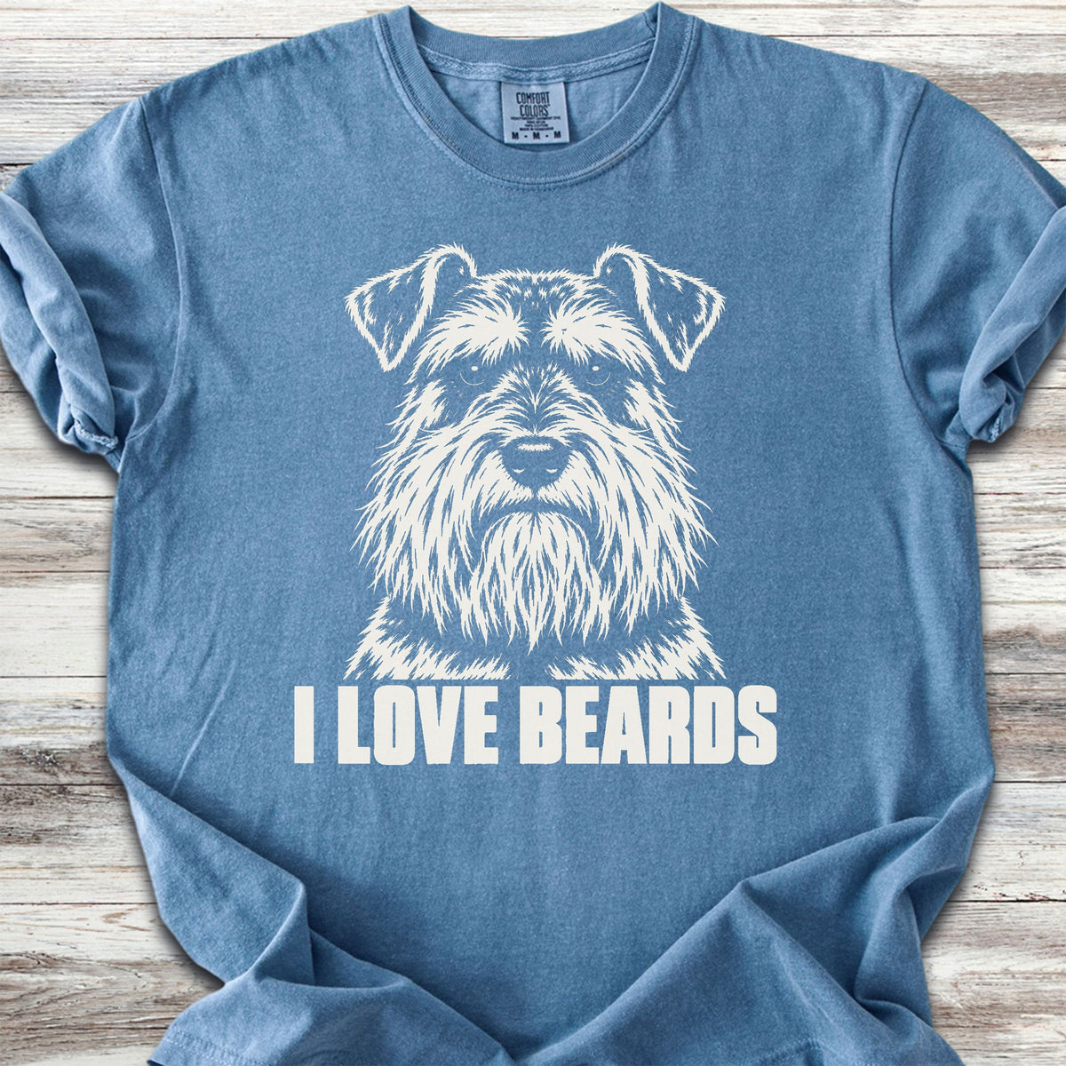Schnauzer I Love Beards - Blue Jean