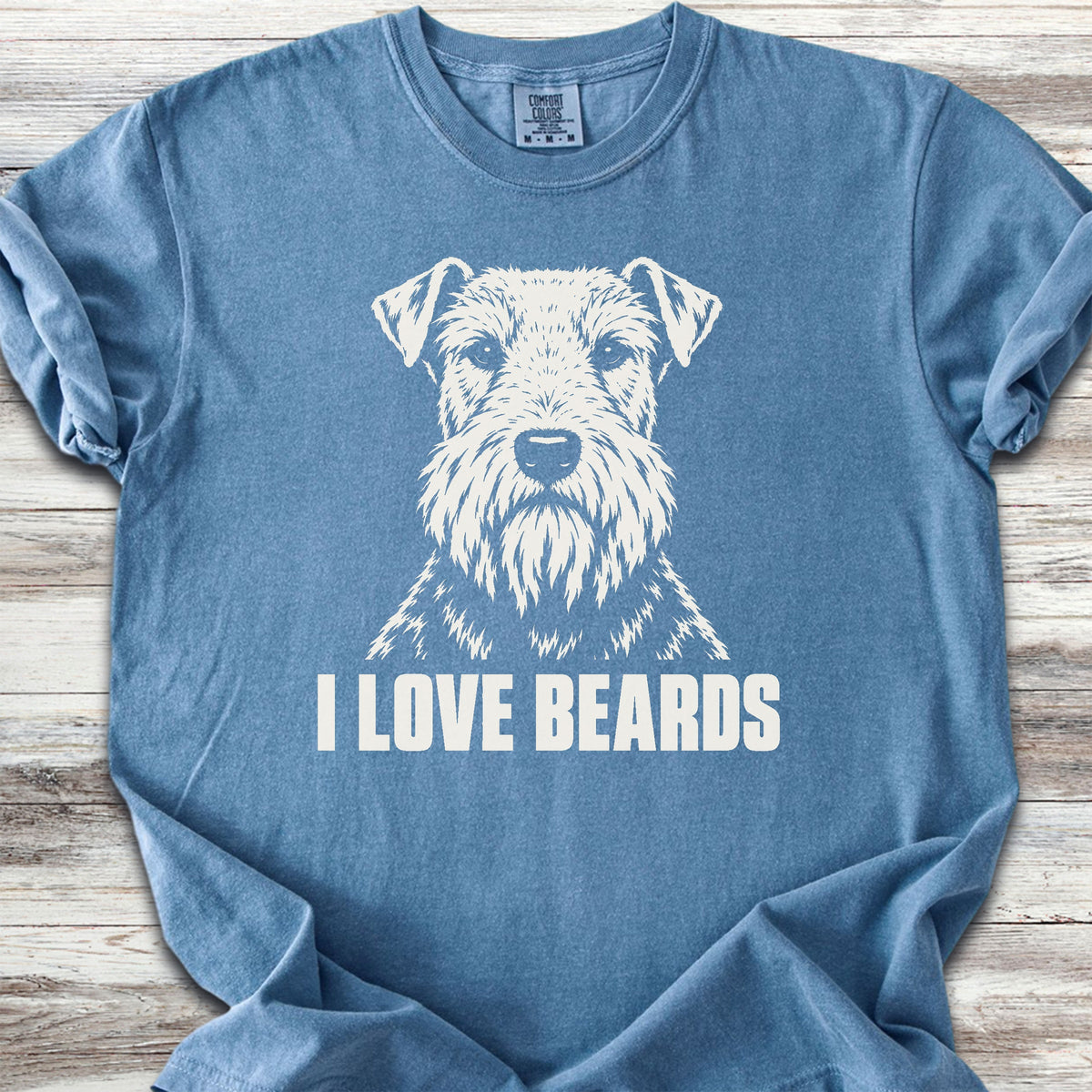 Welsh Terrier I Love Beards - Blue Jean