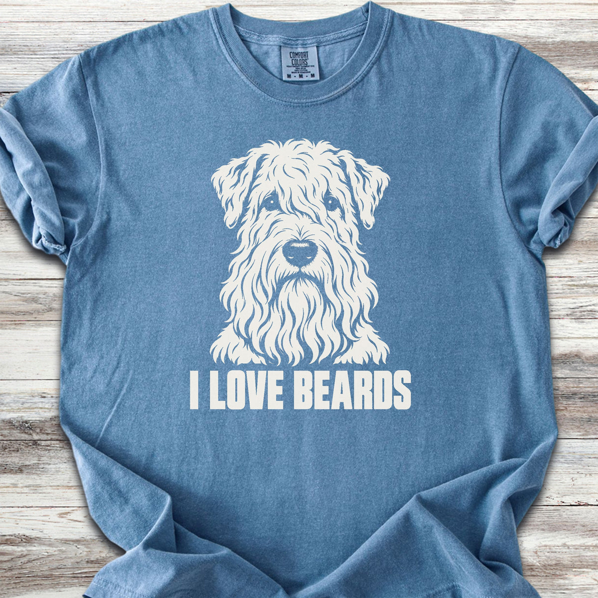 Wheaten I Love Beards - Blue Jean