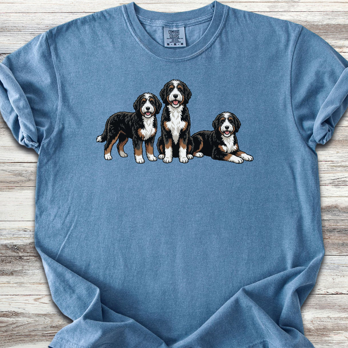 Bernedoodle Trio - Blue Jean