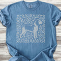 Beagle Linocut - Blue Jean