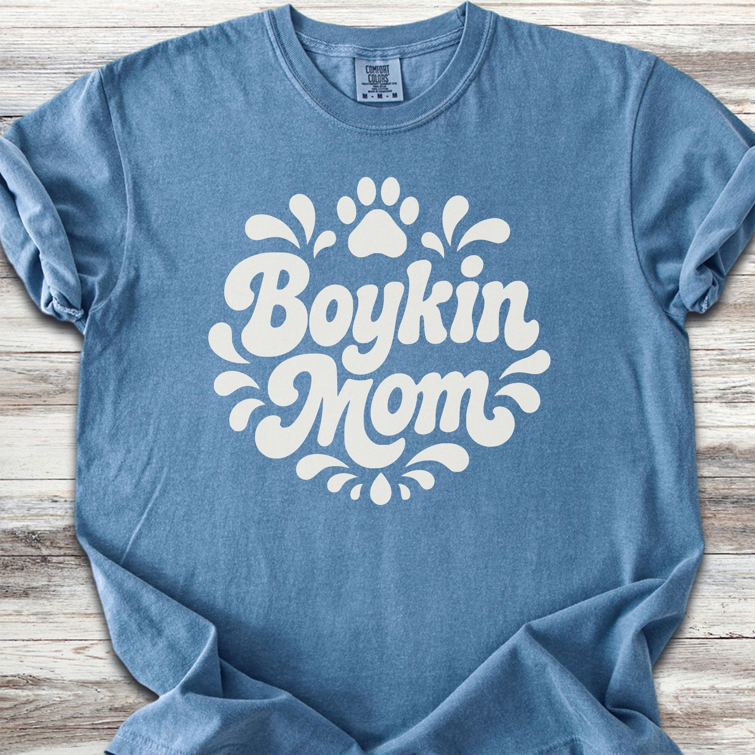 Boykin Spaniel Groovy Mom - Blue Jean