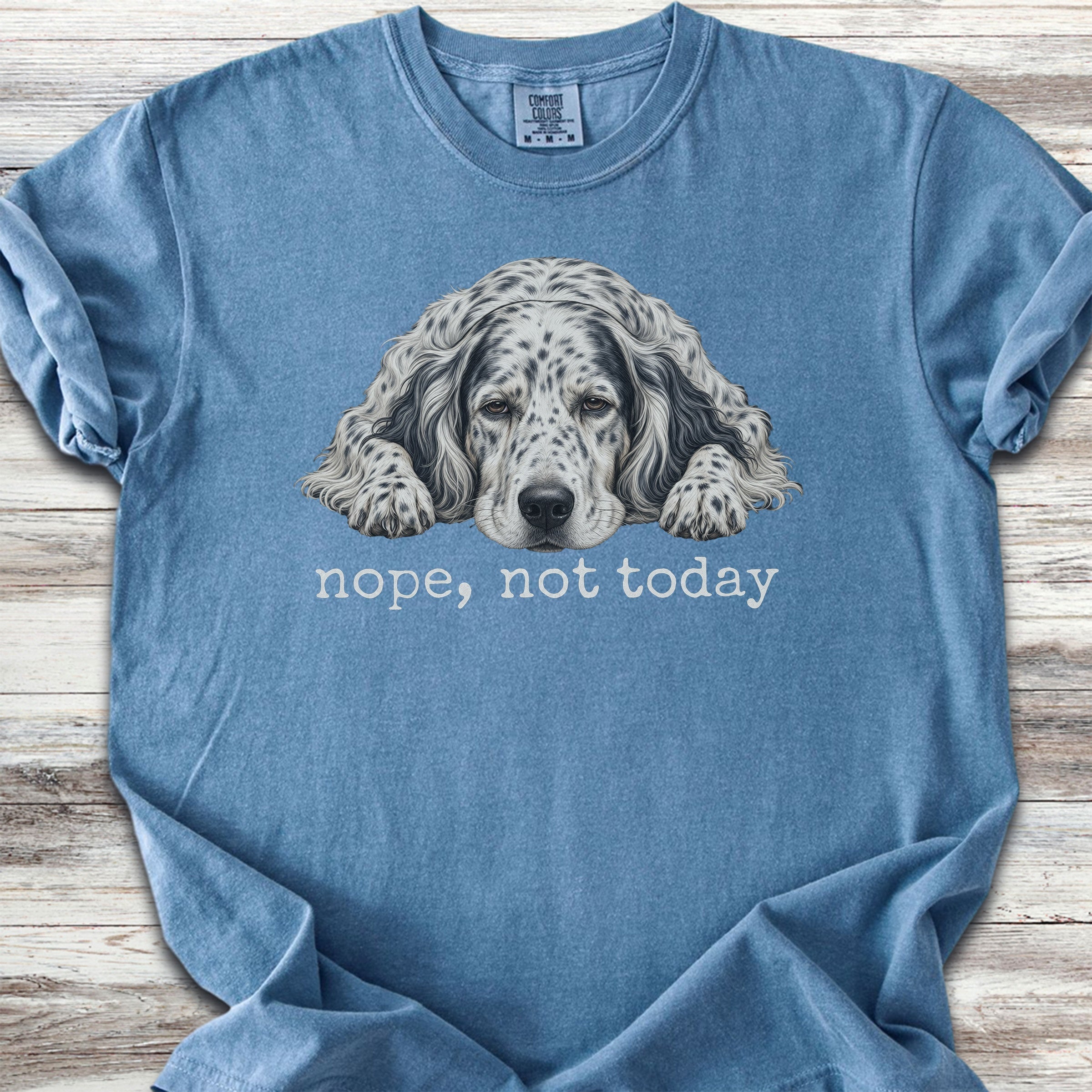 English Setter Nope - Blue Jean