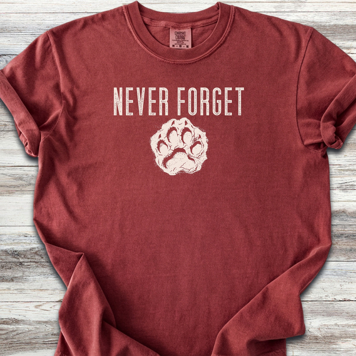 Never Forget Pawprint - Brick