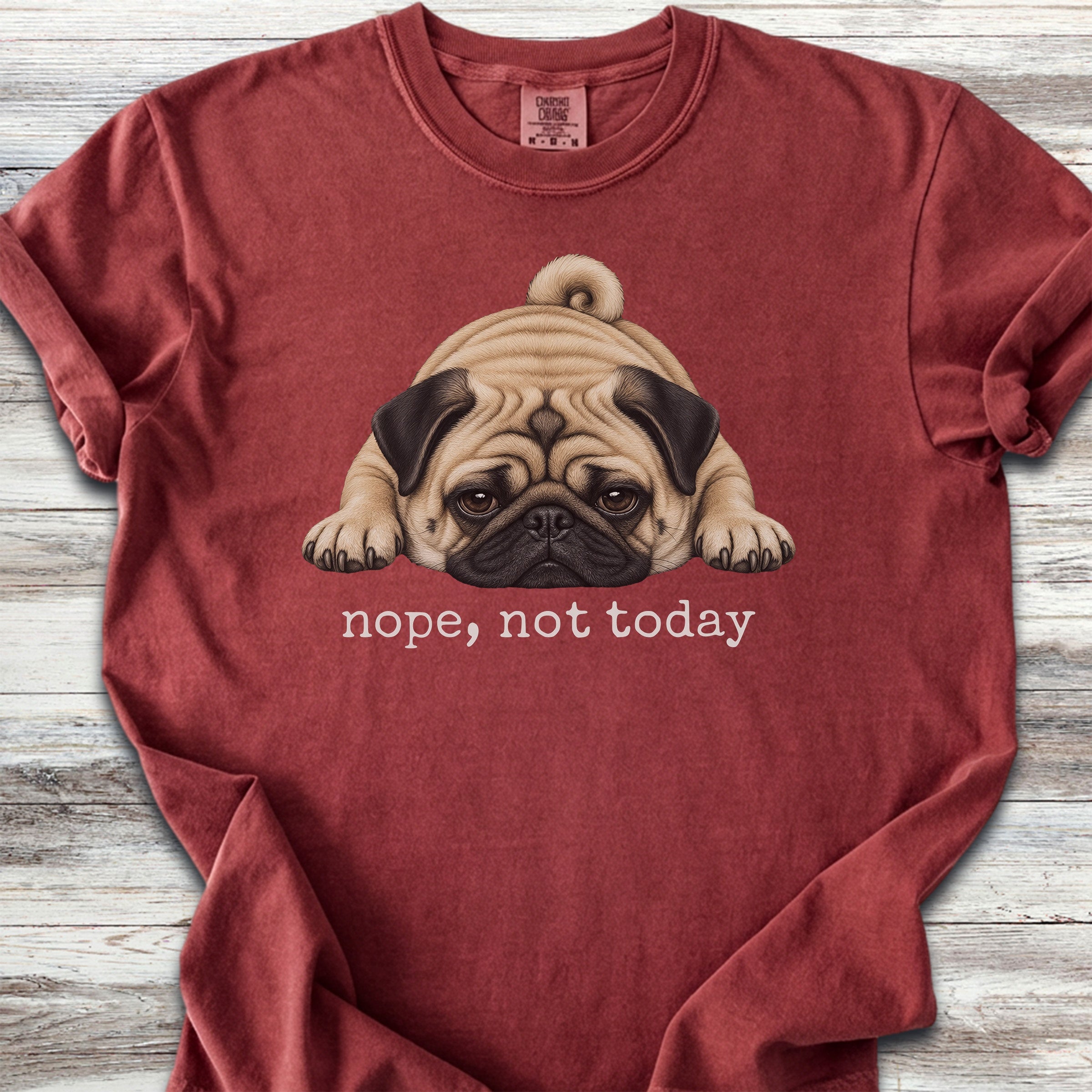 Pug Nope - Brick