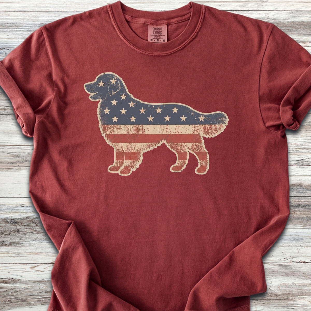 Golden Retriever Vintage USA - Brick