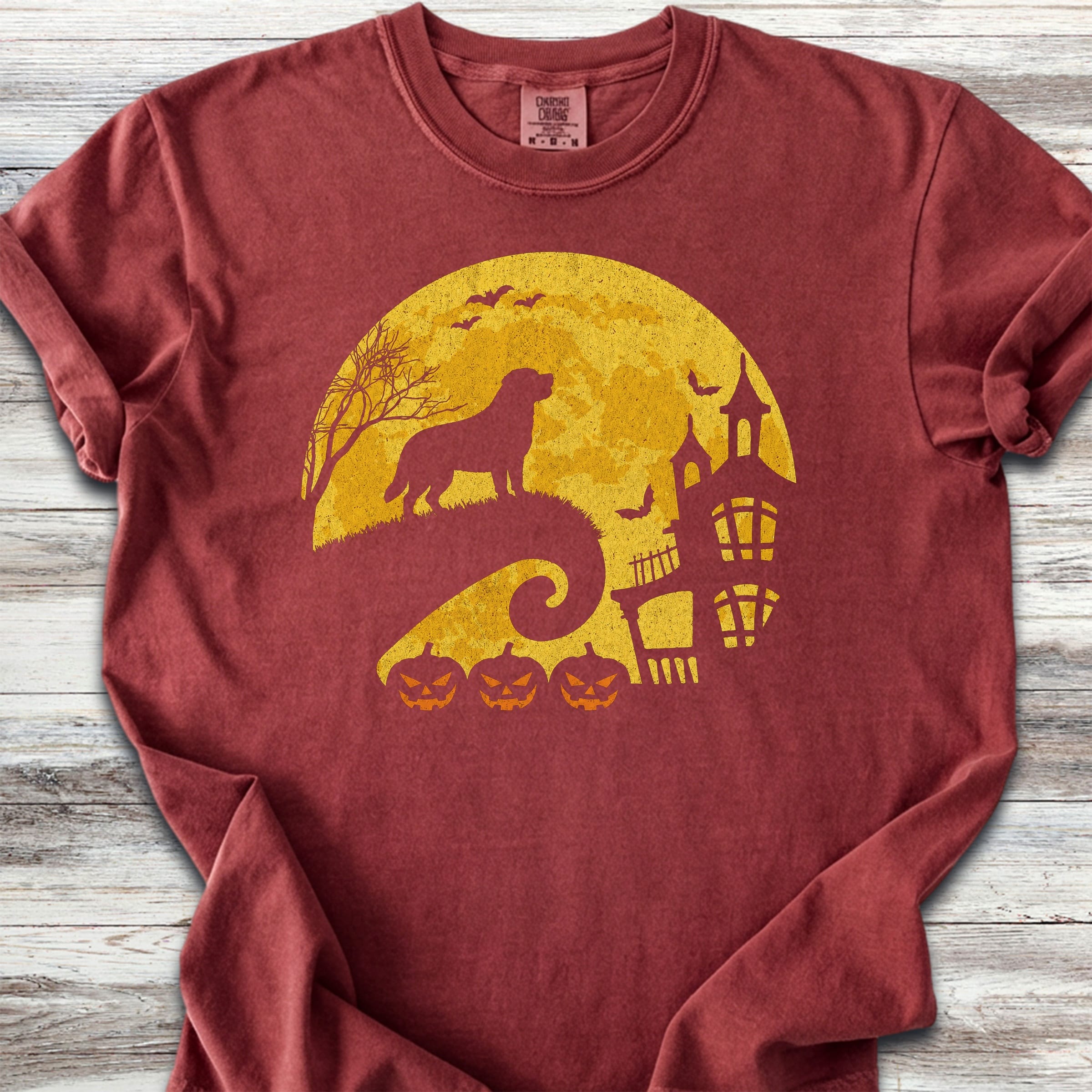 Swiss Mountain Dog Halloween Moon - Brick