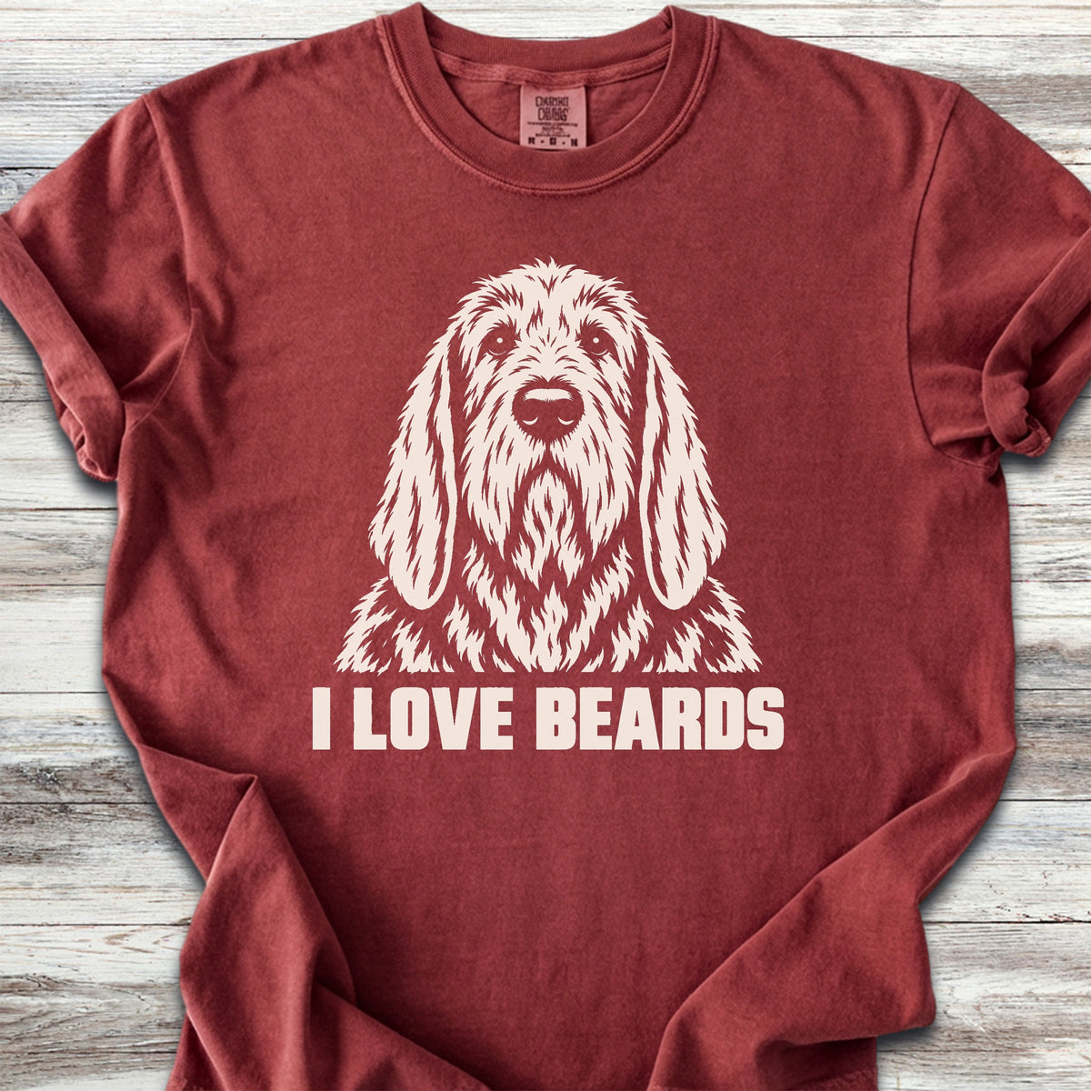 Otterhound I Love Beards - Brick