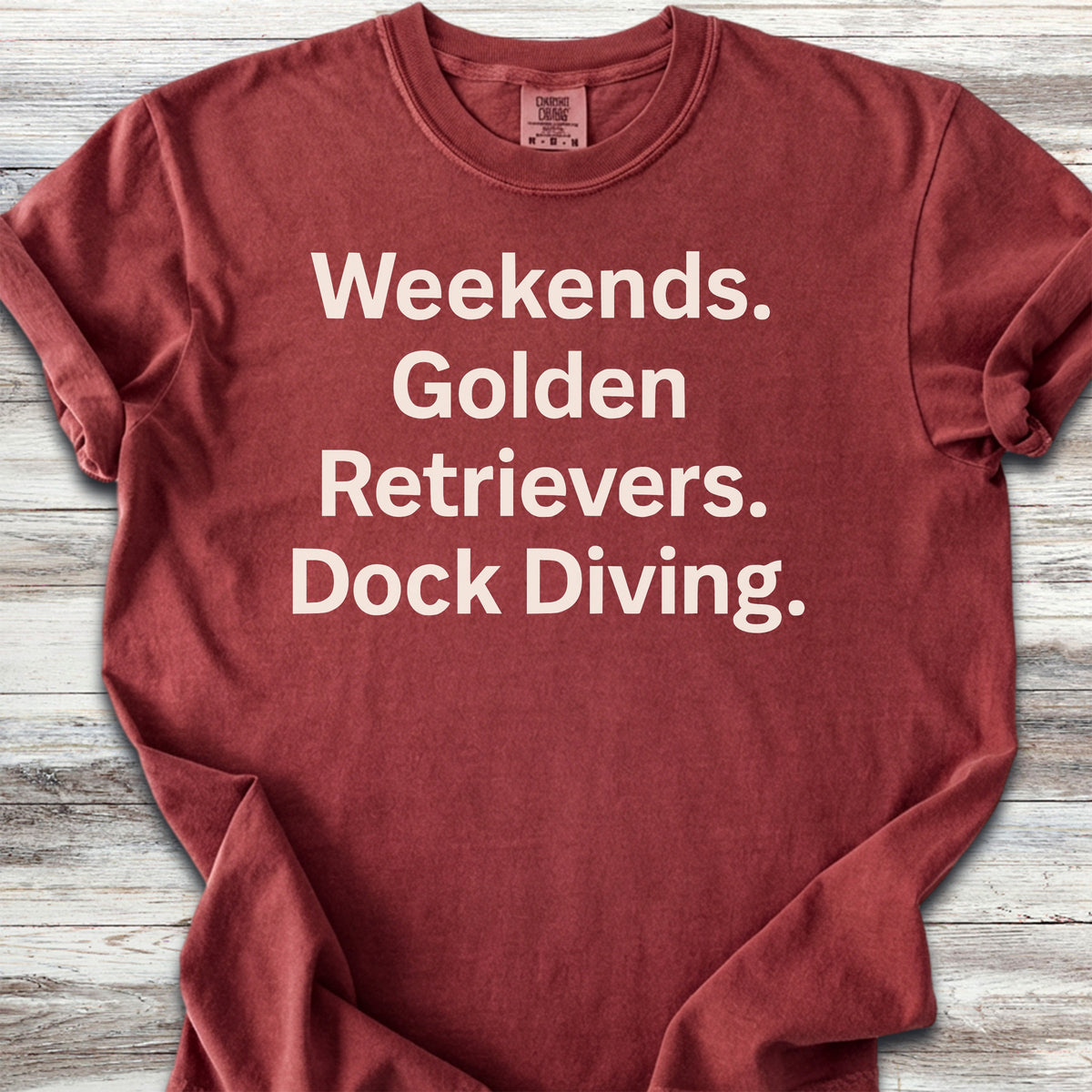 Golden Retriever Weekends Dock Diving - Brick