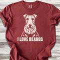 Wire Fox Terrier I Love Beards - Brick